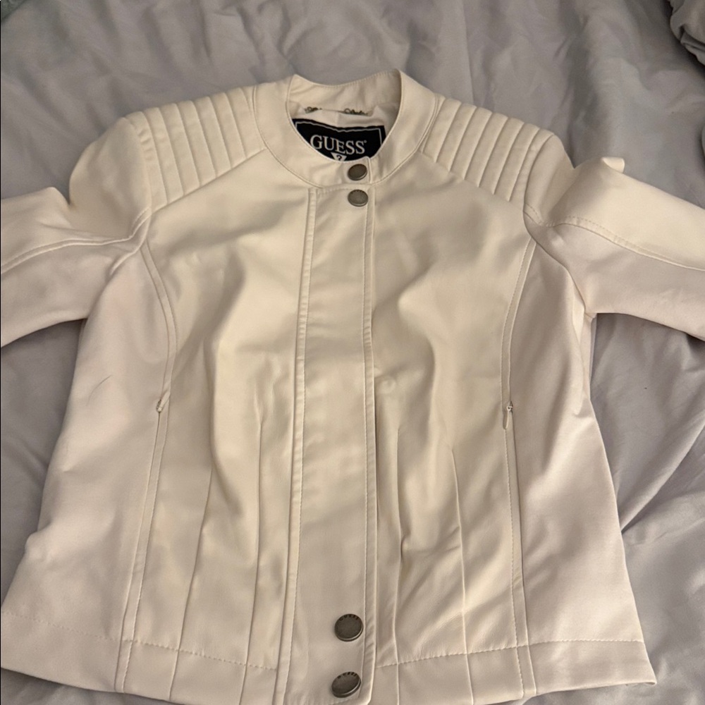 GUESS Ivory Moto Jacket